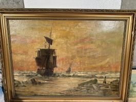 Peinture Marine Encadrée - Charme Intemporel⛵️🎨🖼️ (50)