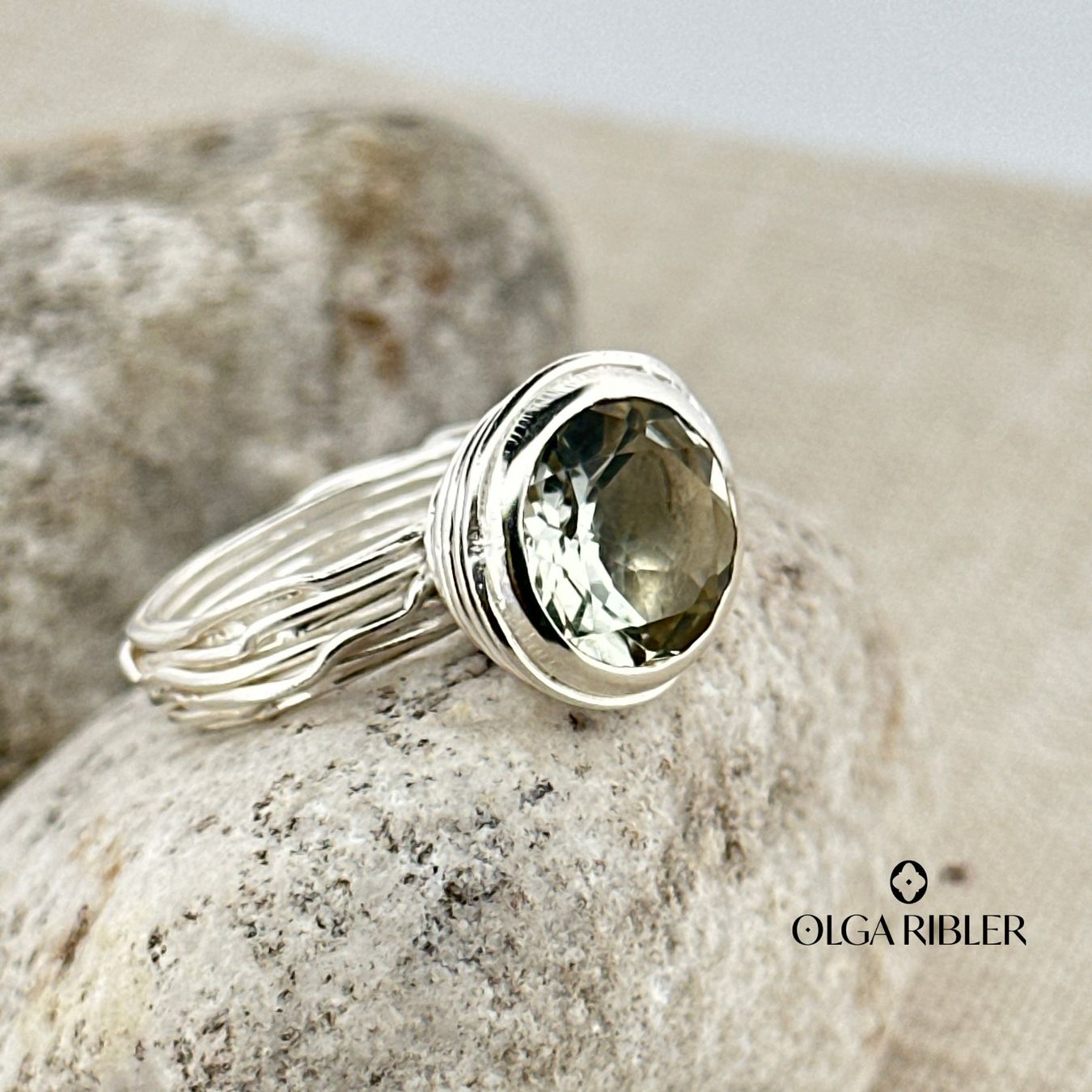 Olga Ribler Ringe: Spaghetti grüner Amethyste Ring Silber Grösse 55 – Neu (gemäss Beschreibung) aus Luzern von Schmuckoutlet 4