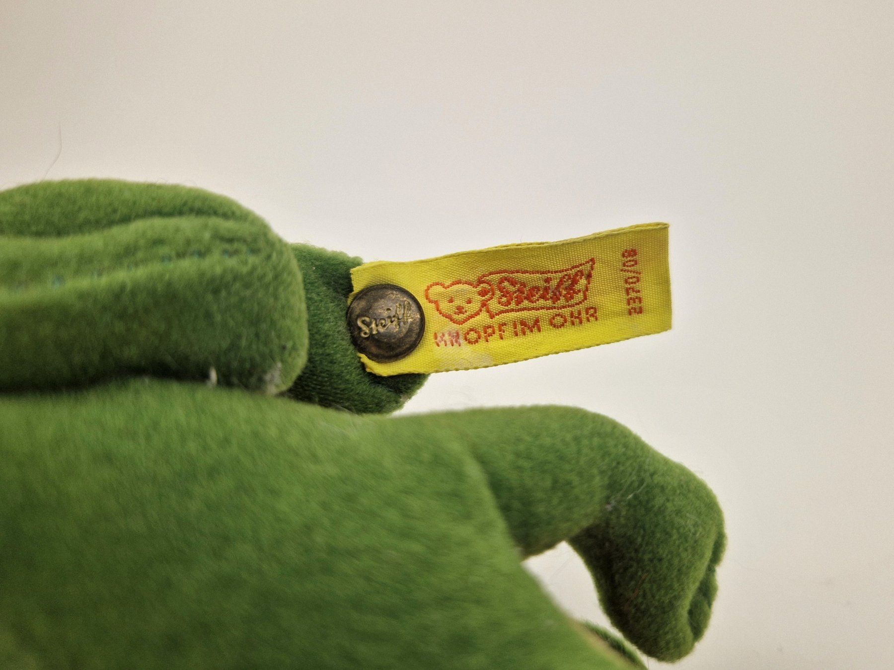 Steiff Giocattoli: Steiff Frosch "Froggy" Plüschtier – Usato da Basel venduto da Restwert_Basel 3