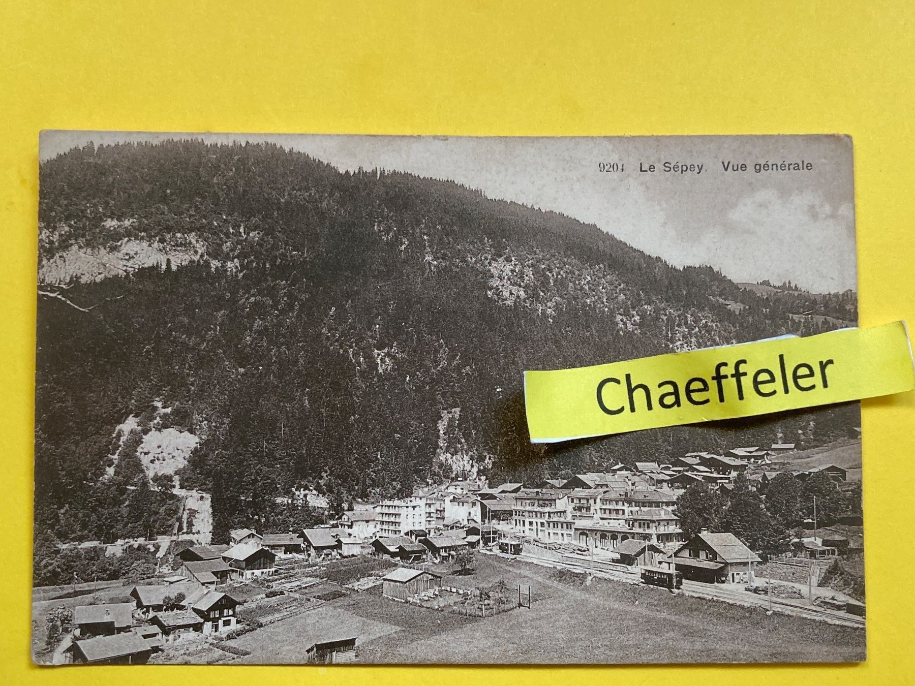 Ansichtskarten: 1919 Le Sépey.  Vue générale – Gebraucht aus Zürich von Chaeffeler