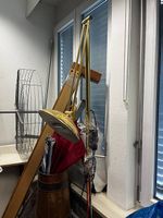 Elegante Stehlampe Messing Vintage (Höhe ca. 170 cm)