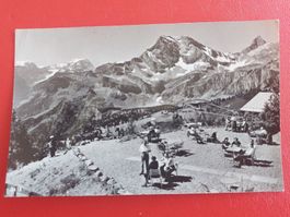 Braunwald ; Ausblick vom Berghaus Gumen 1962 // Vollstempel
