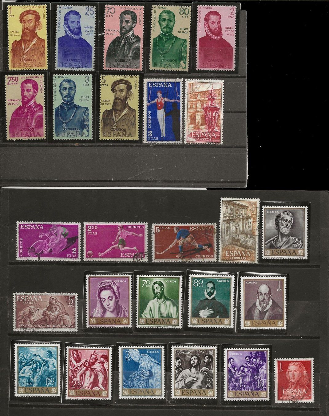 Alle Briefmarken: Espagne lot 1960 61 ob et ** – Gebraucht aus Sion von PierreP01 1