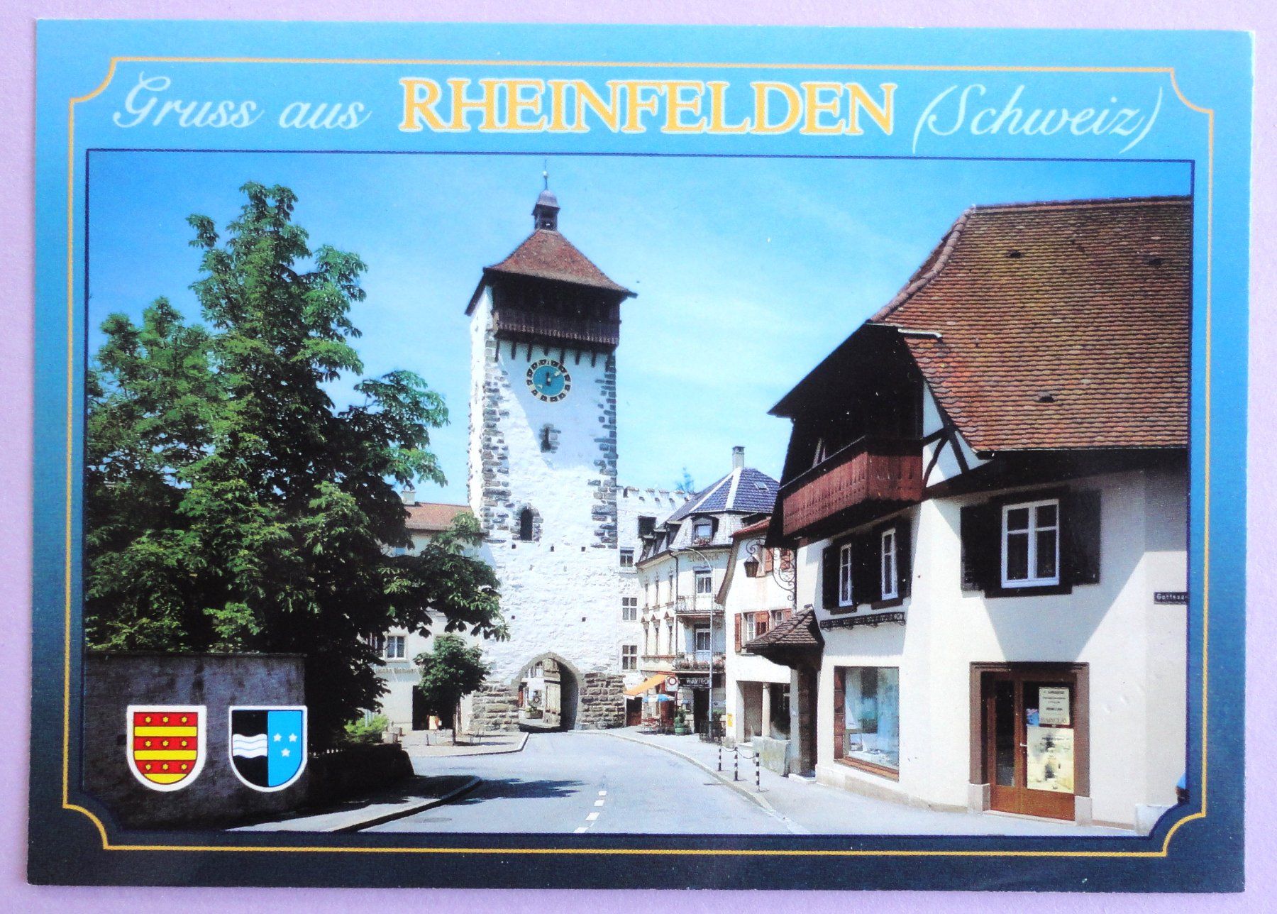 Cartoline postali: Rheinfelden, Obertor – Usato da Fétigny venduto da Billy2miny