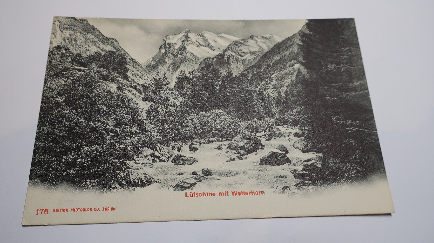 Cartoline postali: Lütschine mit Wetterhorn N°176 – Usato da Cormoret venduto da Pascalll2001 1