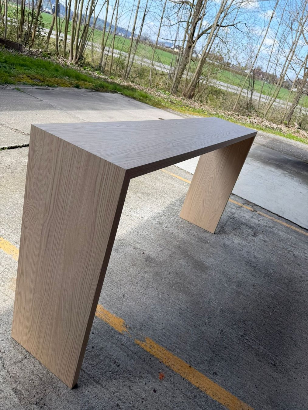 Tavoli: Design Stehtisch / Konsole in Eiche Optik | 200 cm | Modern – Usato da Villmergen venduto da Raku1886