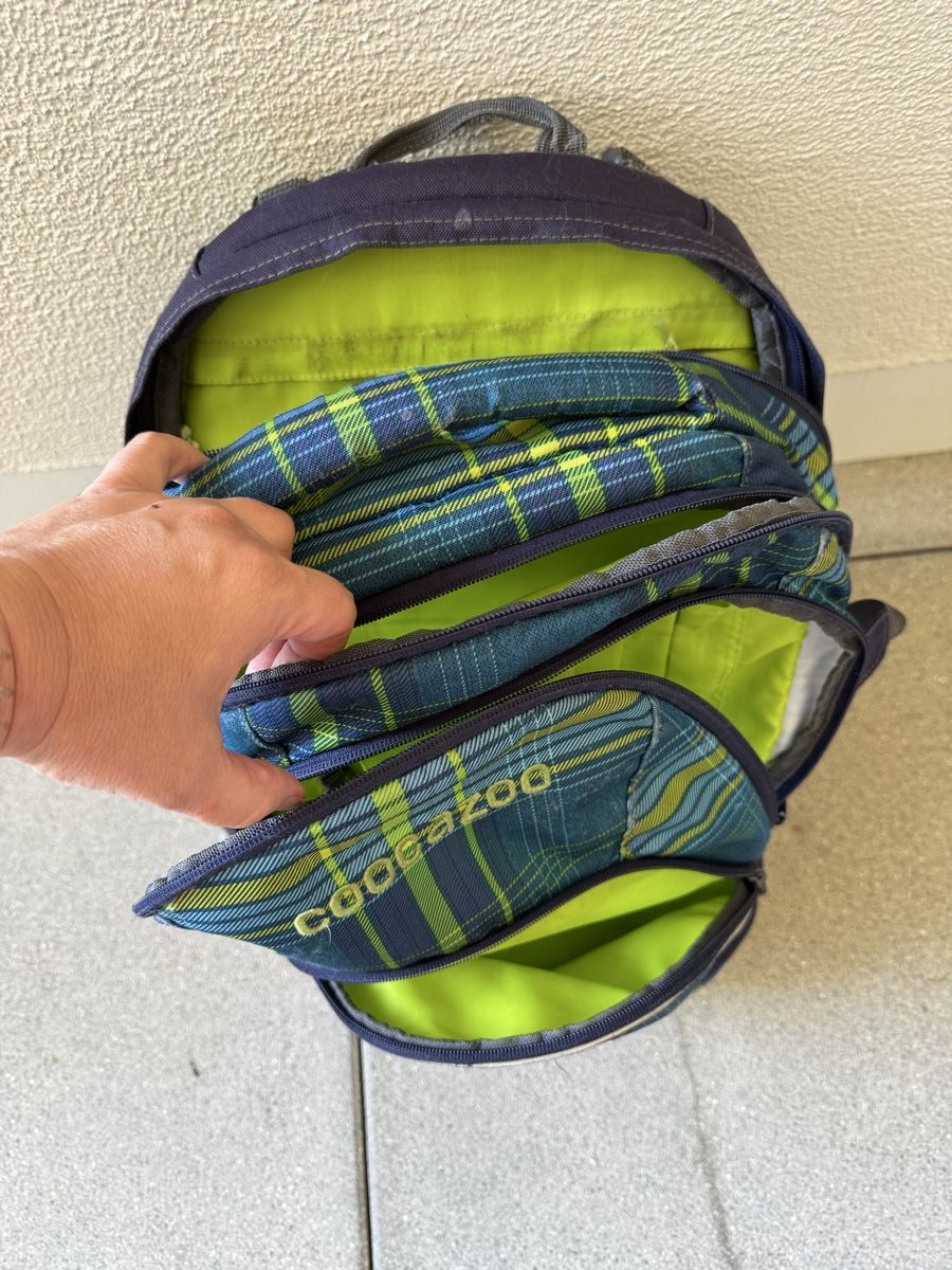 Coocazoo Rucksäcke: Coocazoo Rucksack kariert mit Regenhülle - gebraucht – Gebraucht aus Reitnau von Chiroptera74 1