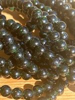 Strang green sand Kugeln / stone beads 6 mm