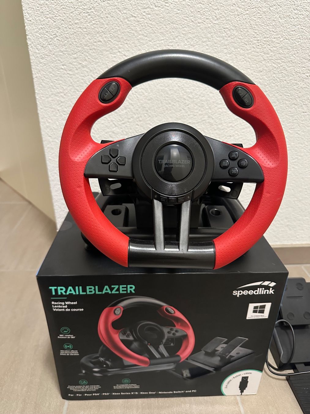 Konsolen: Speedlink Trailblazer Racing Wheel XBOX/PS/PC – Neu (gemäss Beschreibung) aus Olten von Srasri 1