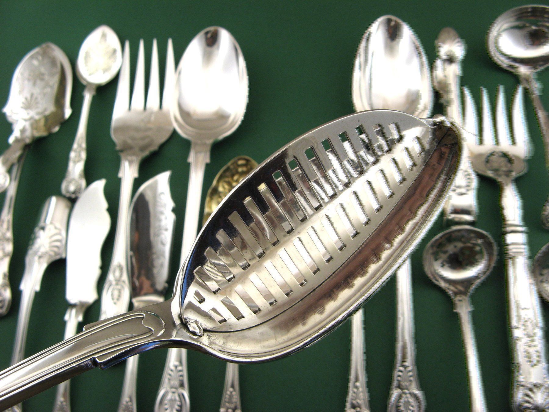 Set di posate: 18 COUVERTS SERVICE KING PATTERN ANGLAIS Vorlegebestecke – Nuovo (secondo la descrizione) da Noville venduto da novar 4