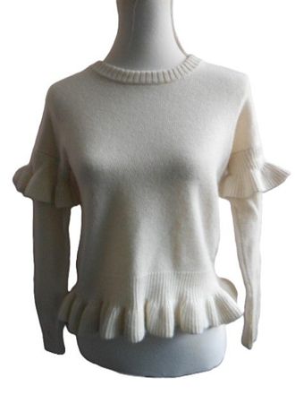 Gr. 34 36 Pulli creme Wolle evt. mit Kaschmir s. Masse