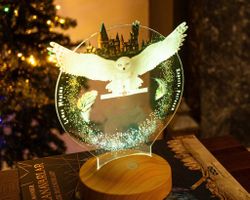 ✨ 🦉 Harry Potter Hedwig Lampe💡Nachtlicht