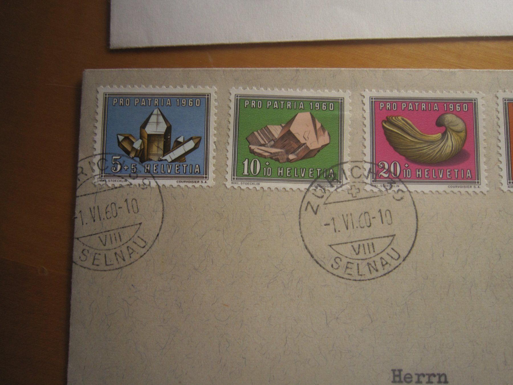 Tutti i francobolli: PP 1960 FDC Serien 1 x mit AK Stempel – Usato da Gordola venduto da Polentaefung 3