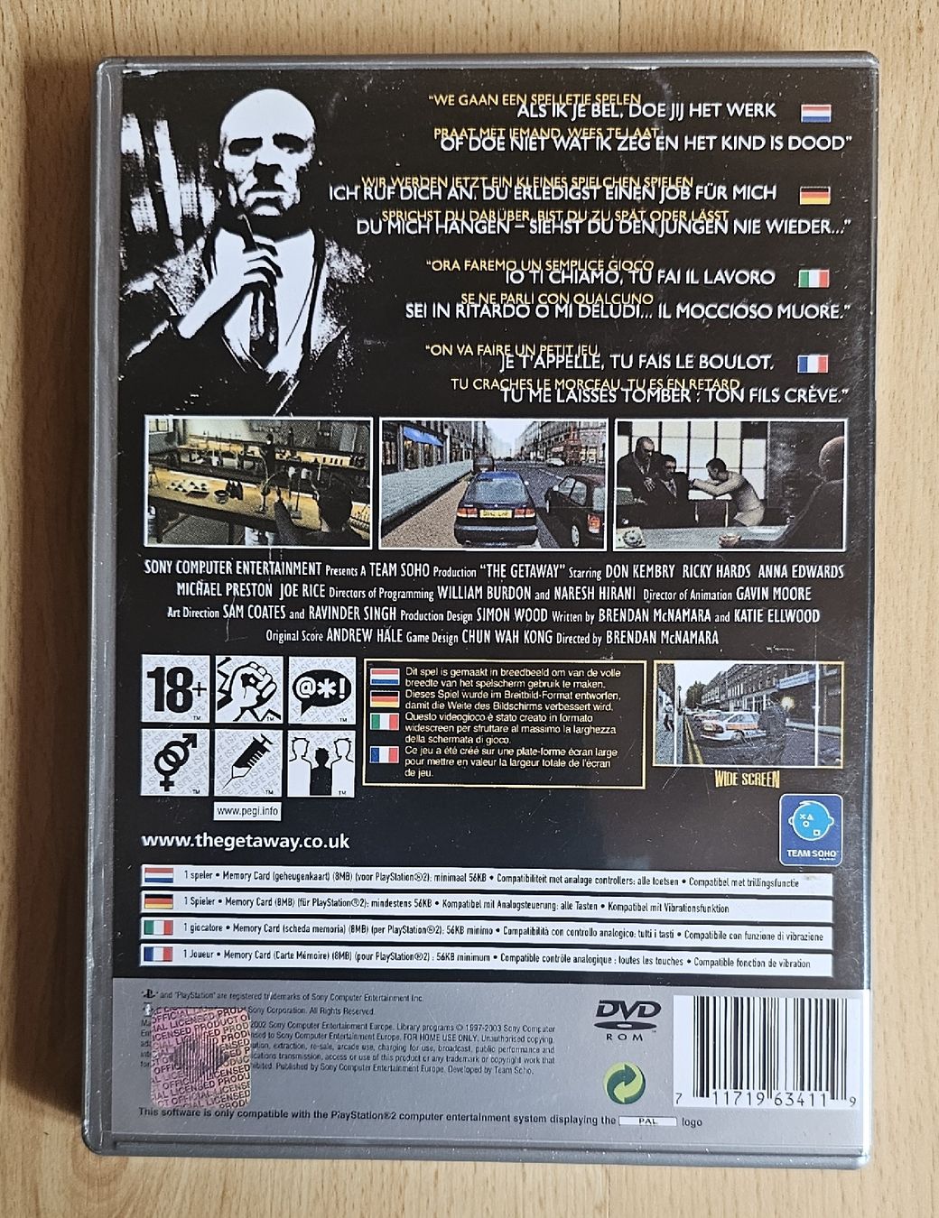 Sony Giochi: PS2 Spiel -- The Getaway - Platinum Version mit Poster – Usato da Ochlenberg venduto da on3x 2