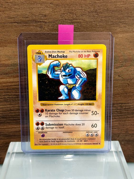 Machoke - Shadowless 1999 - NM/MINT - Selten Pokemon Karte🔥 (Gebraucht ...