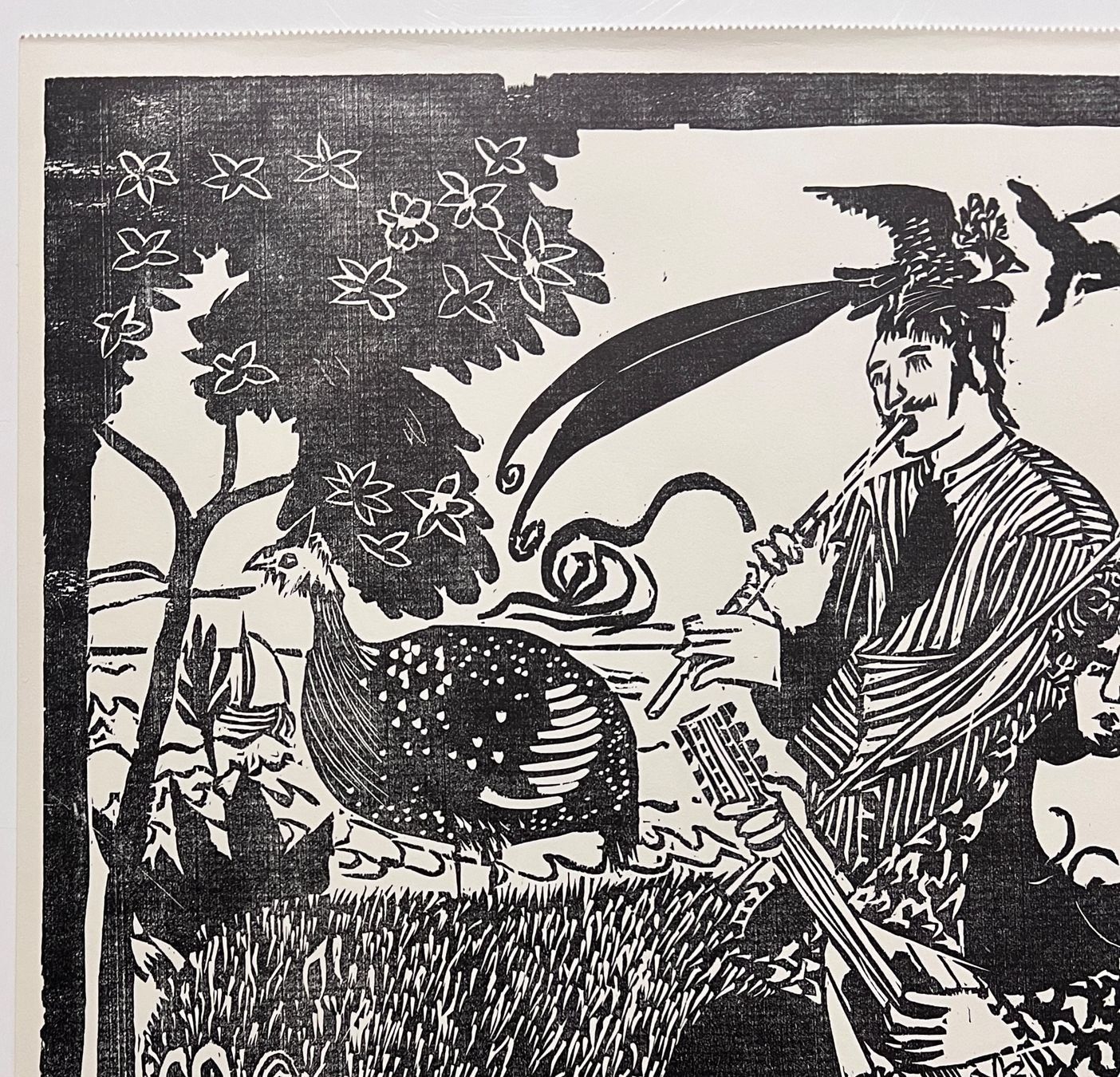 Xilografie: Jürg Lerch 1969 Holzschnitt – Usato da Gersau venduto da grafik-kunst 1