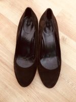 Elegante, braune Wildleder Pumps von Navyboot, Grösse 37