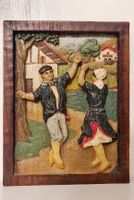 Vintage Art Populaire Basque Danseurs Fandango