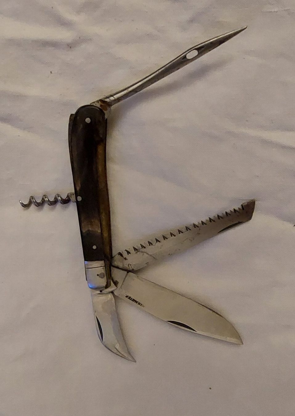 Taschenmesser: Wunder schönes  Horn-Griffschalen Sackmesser – Gebraucht aus St.Gallen von weweg 1