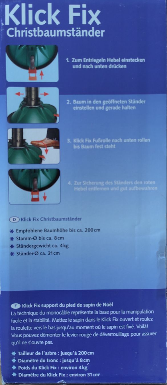 Christbaumständer: Christbaumständer Klick Fix – Gebraucht aus Luzern von felixet 4