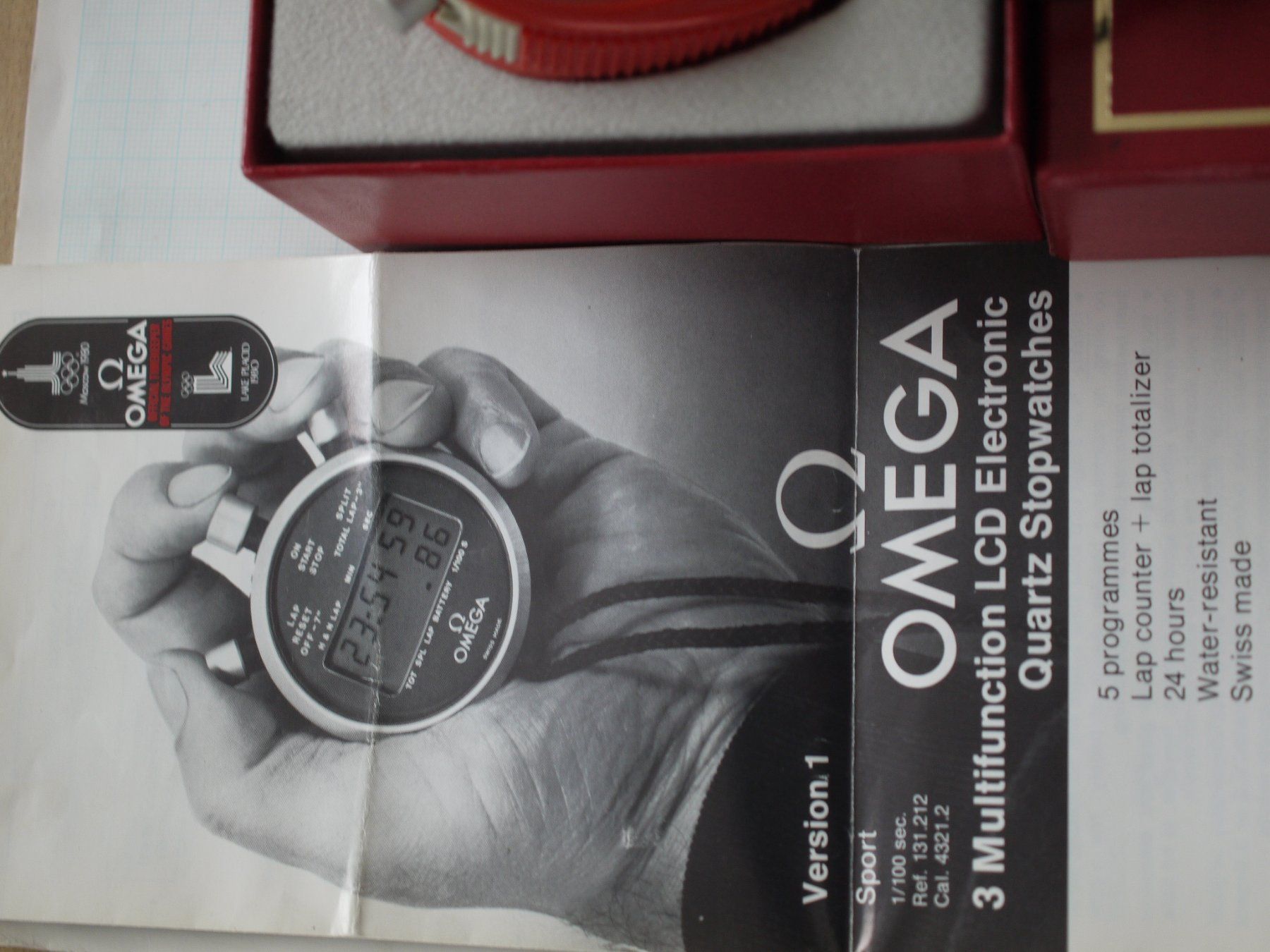 Omega Orologi: Omega Multifuntion LCD Quartz Electronic Stopwatch – Usato da Gross venduto da Retro20 2