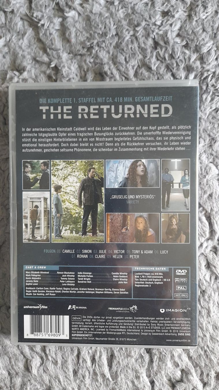 Tutti i DVDs: THE RETURNED     DIE KOMPLETTE 1.STAFFEL    DVD – Usato da Wetzikon ZH venduto da Ramones01 1