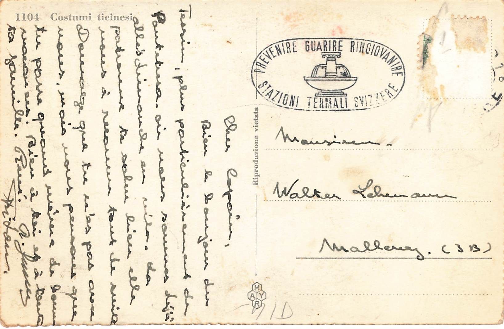 Cartoline postali: Costumi Ticinesi  barca – Usato da Biasca venduto da Blenio71 1