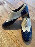 Pertini Schnürer/ Halbschuh/ Lackschuh beige/blau Grösse 37