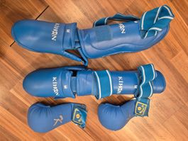 Kihon Karate Schoner Set, Grösse M, Blau- Top Zustand! K13