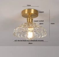 Plafonnier en verre Style Tiffany nordique moderne