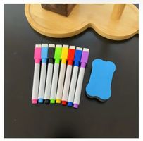 8 Whiteboard Marker Stifte mit Radierer Magnet neu
