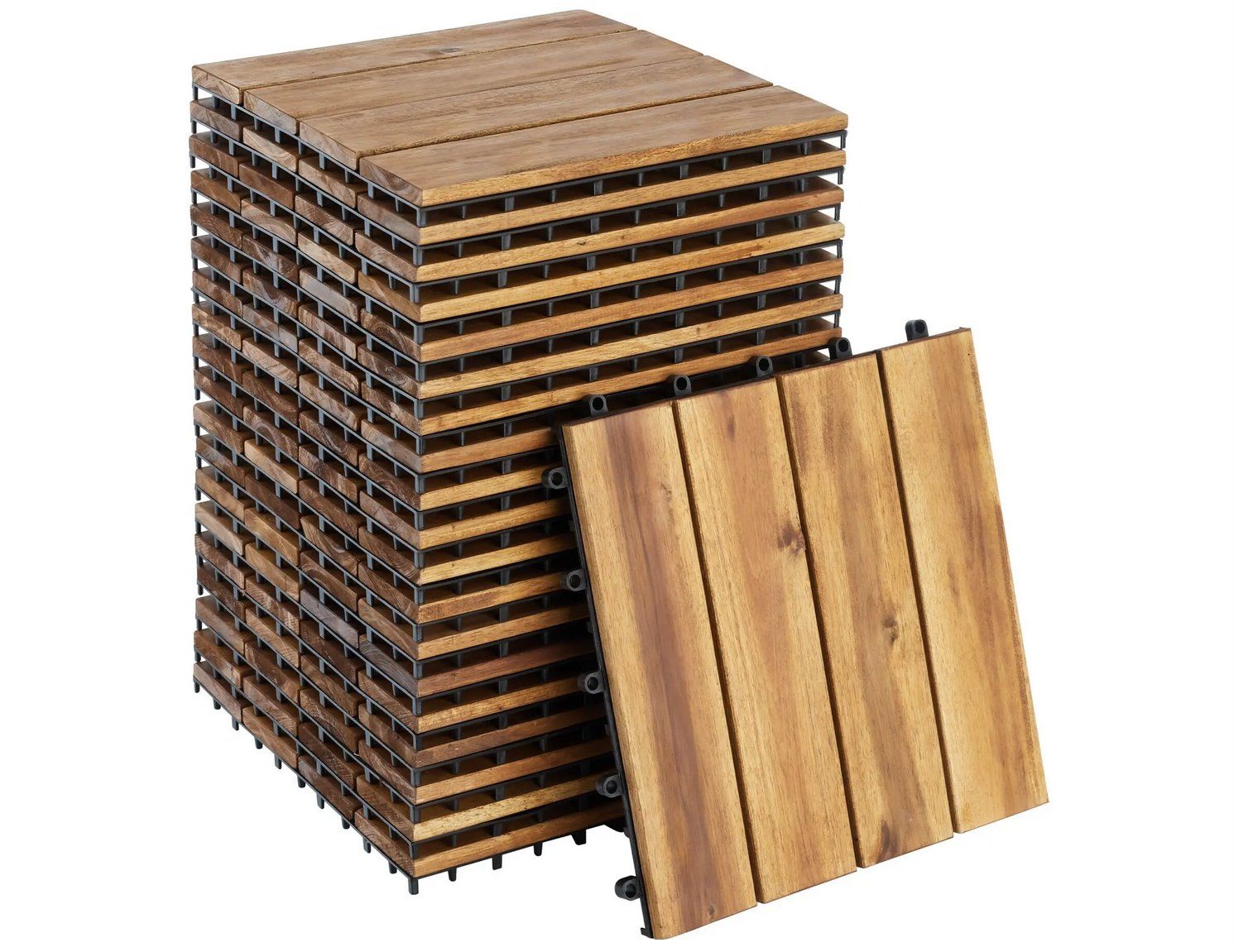 Rivestimenti per pavimenti: 20er Set Terrassenfliesen Tabula mit Klicksystem – Nuovo (secondo la descrizione) da Steinhausen venduto da Retourenprofis