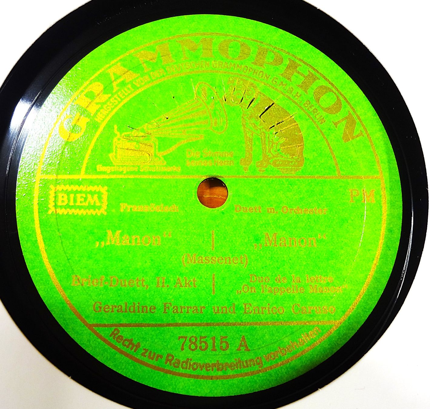 Schallplatten: Enrico Caruso, Konvolut mit 50 Schellackplatten – Gebraucht aus Hemishofen von Phonomandy 5