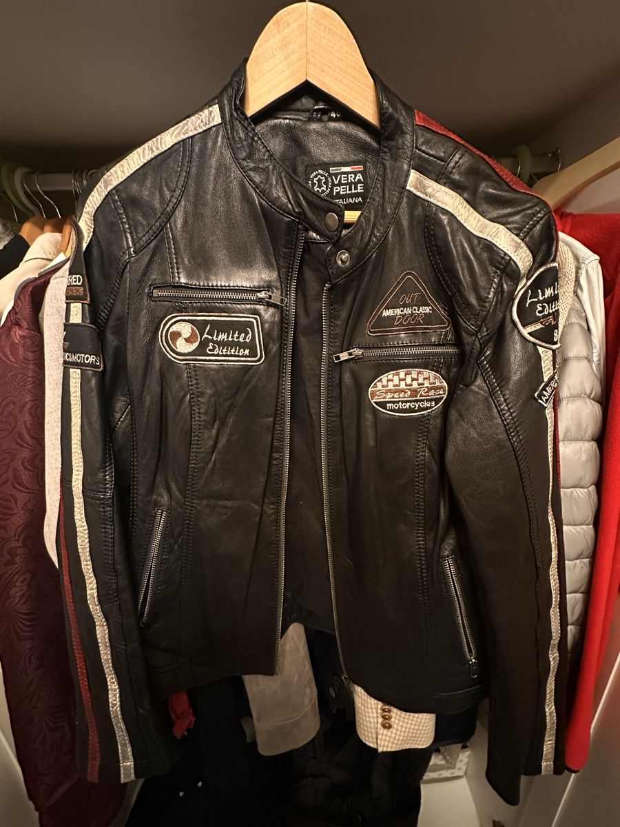 Vera Pelle Giacche: Leather Jacke Vera Pelle Gr.46 – Usato da Nesselnbach venduto da Vig0_al