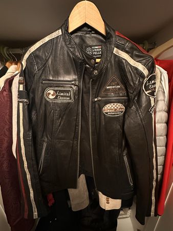 Leather Jacke Vera Pelle Gr.46