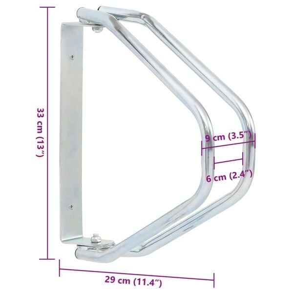 Veloständer: Support de bicyclette mural 2 pcs acier galvanisé – Neu und originalverpackt aus Palézieux von bantouklan1 6