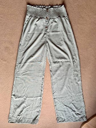 NEU: lange Hose in grün-grau (Gr. L)
