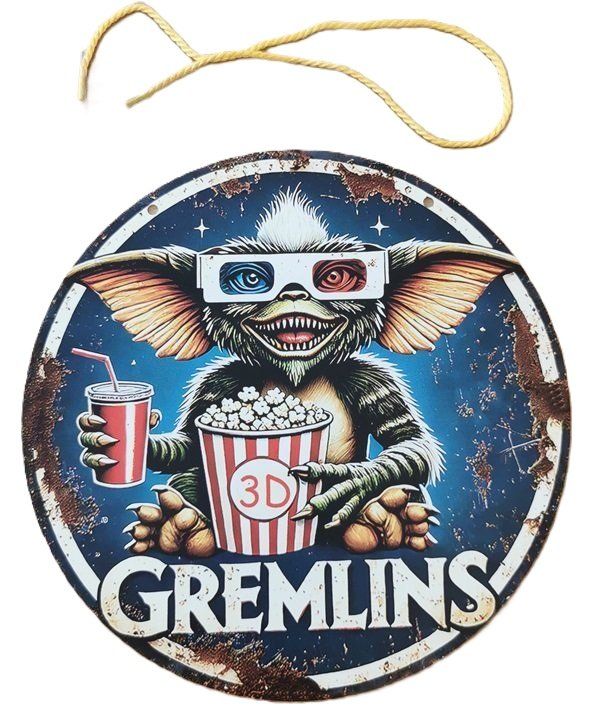 Insegne: GREMLINS - Blechschild  (neu/OVP) – Nuovo e nell'imballaggio originale da Wilen b. Wollerau venduto da morethanmusic