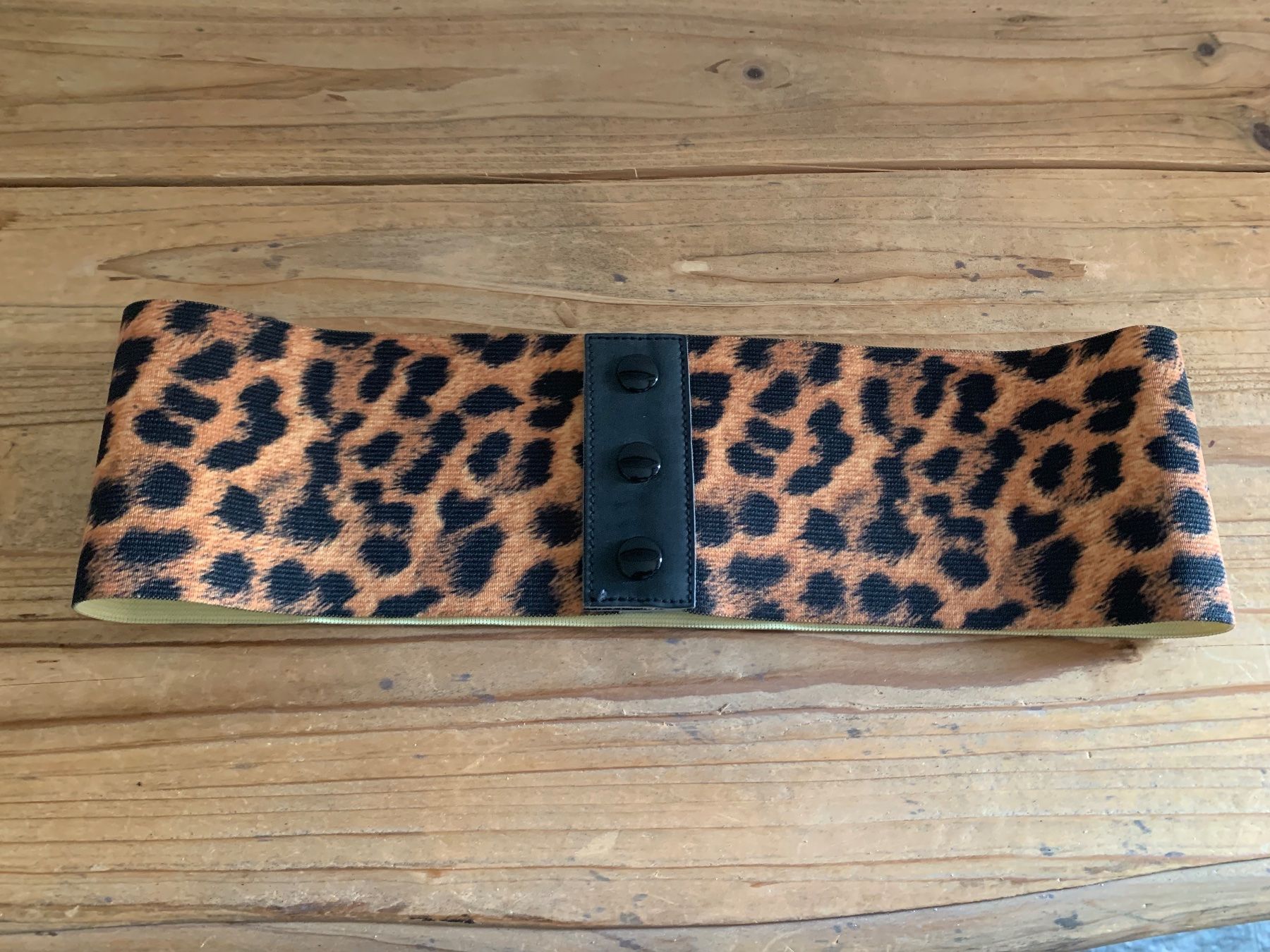 Ceintures: Breiter elastischer Leo Animalprint Taillengürtel – D'occasion à Meiringen par Jackwashere