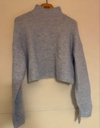 Kuscheliges Rollkragenpullover S hellblau