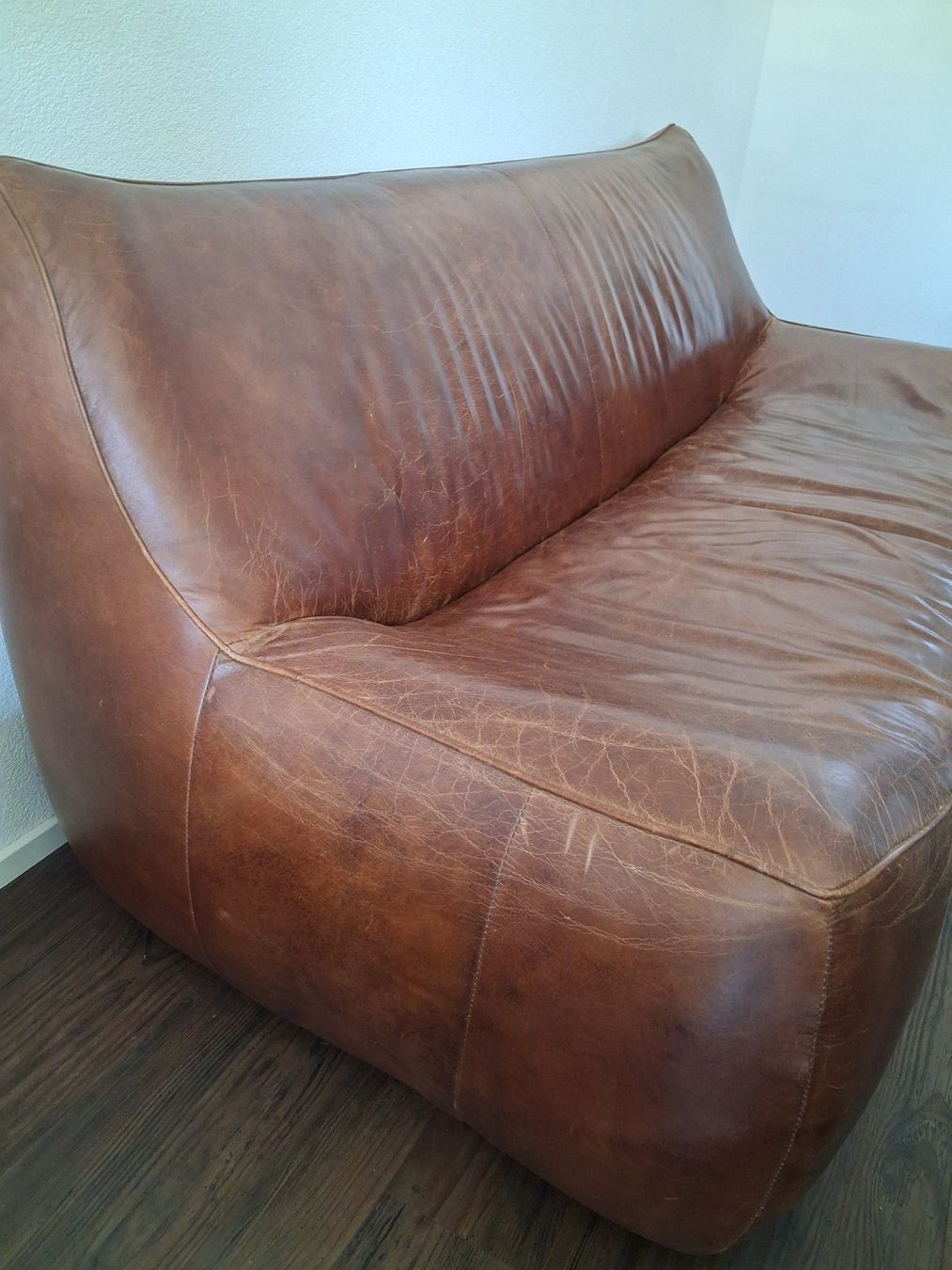 Maisons du monde Sofas: Canapé cuir brun GEORGE 180 cm – Gebraucht aus Palézieux-Village von Rob_6l8k 4