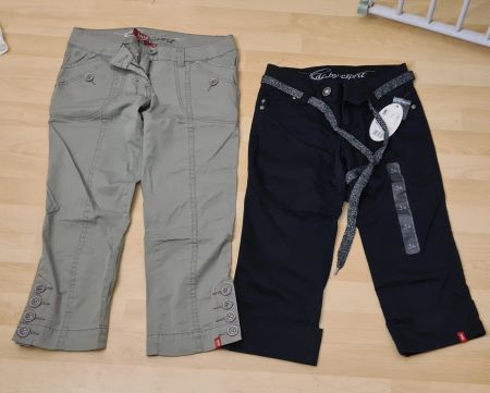 2 Damen esprit Capri Hosen Gr. 34 36 neuwertig