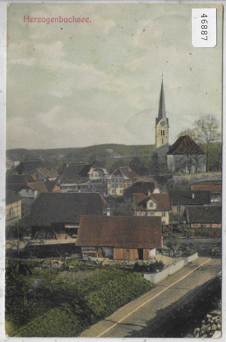 Ansichtskarten: Herzogenbuchsee - Dorfpartie - coloriert – Gebraucht aus Ettingen von Kartenplanet