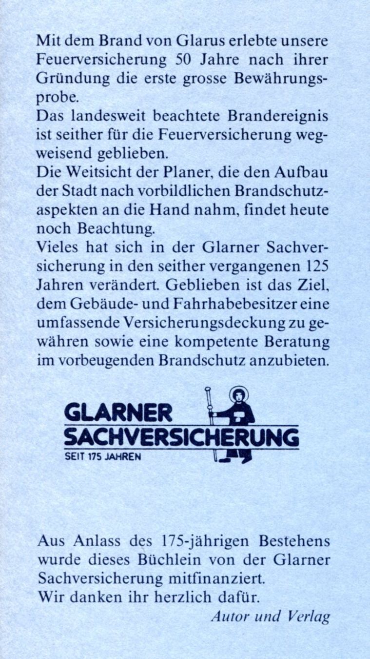 Bücher: Glarus, Brand von Glarus – Gebraucht aus Aarau von Elmaar41 1