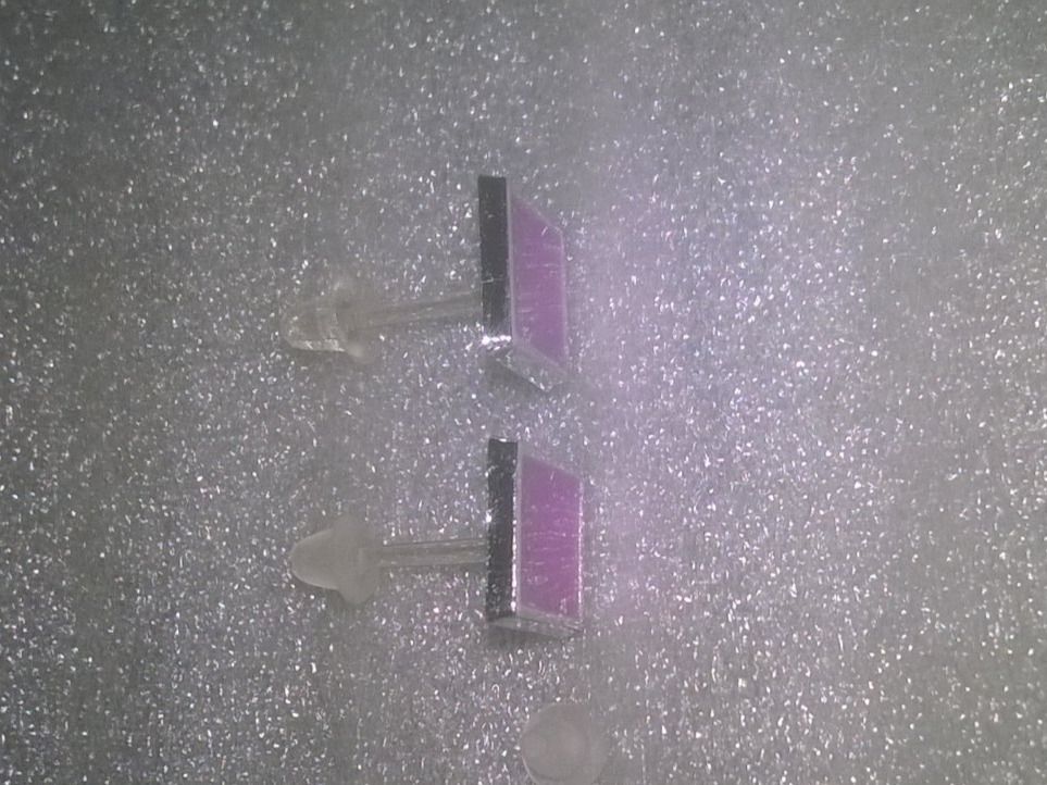 Orecchini pendenti & Orecchini a lobo: OHRRINGE MODESCHMUCK 4 ECKIG,,SILBER FARBE MIT LELA FARBE – Nuovo (secondo la descrizione) da Basel venduto da bijoutrie_4