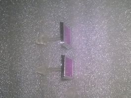 OHRRINGE MODESCHMUCK 4 ECKIG,,SILBER FARBE MIT LELA FARBE