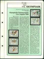 1984_Infoblatt Olymp. Spiele LA; Marken: Polen Mi 2913-2917
