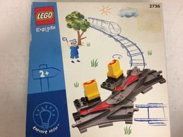 vintage LEGO DUPLO EXPLORE 2736 TRAIN TRACK SWITCHES new