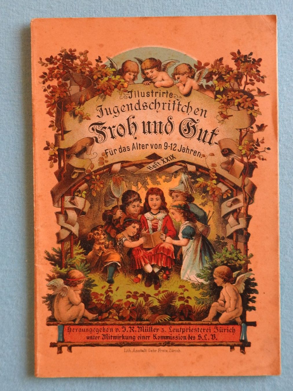 Libri: Antikes Kinderbüchlein "Froh und Gut"  ca. 1910 – Usato da Uznach venduto da killroy99
