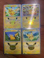 Pokemon 30th Pikachu Nr 037/040/045/047 (Deutsch)